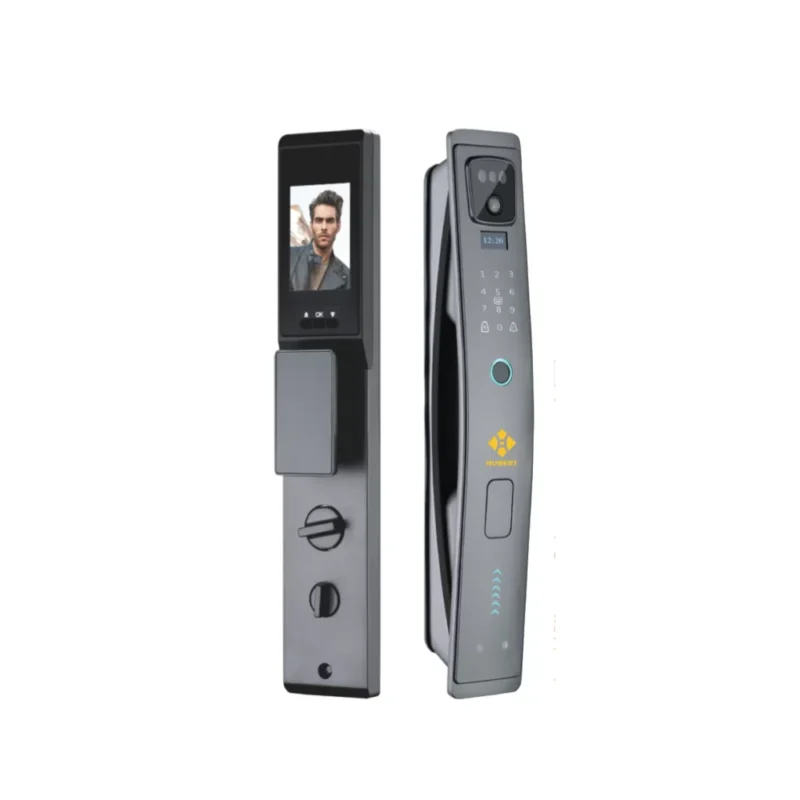 KHÓA VÂN TAY CỬA GỖ HUBERT HB CG79 NANO GRAY