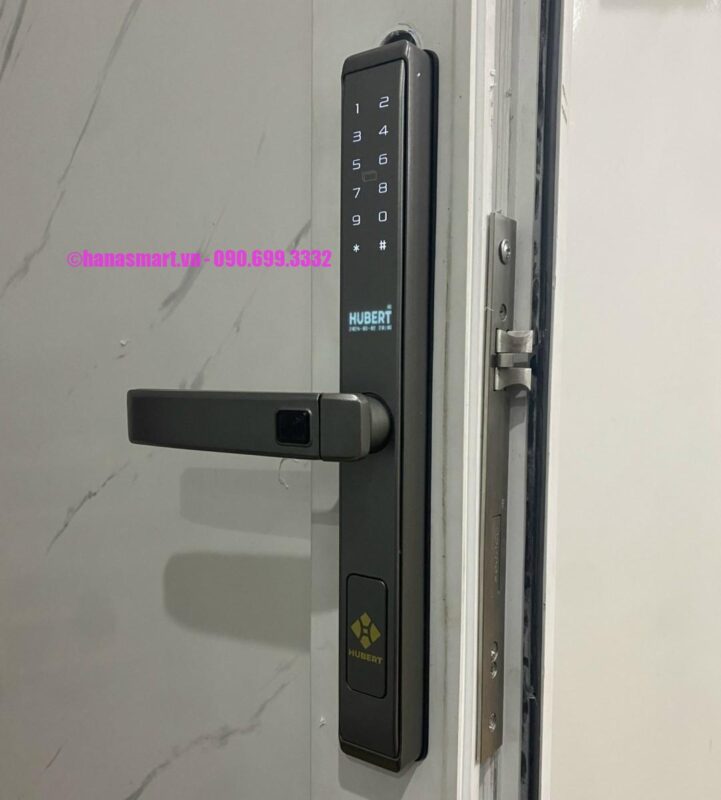 KHÓA VÂN TAY CỬA NHÔM HUBERT HB CN77 GRAY 6 KHÓA VÂN TAY CỬA NHÔM HUBERT HB CN77 GRAY