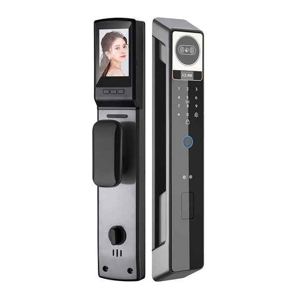 KHÓA VÂN TAY CỬA GỖ HUBERT HB CG69VF BLACK