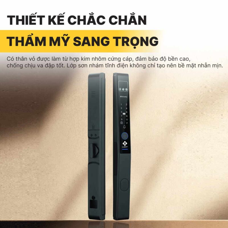 KHÓA VÂN TAY CỬA NHÔM HUBERT HB CN82F SILVER 3 KHÓA VÂN TAY CỬA NHÔM HUBERT HB CN82F SILVER