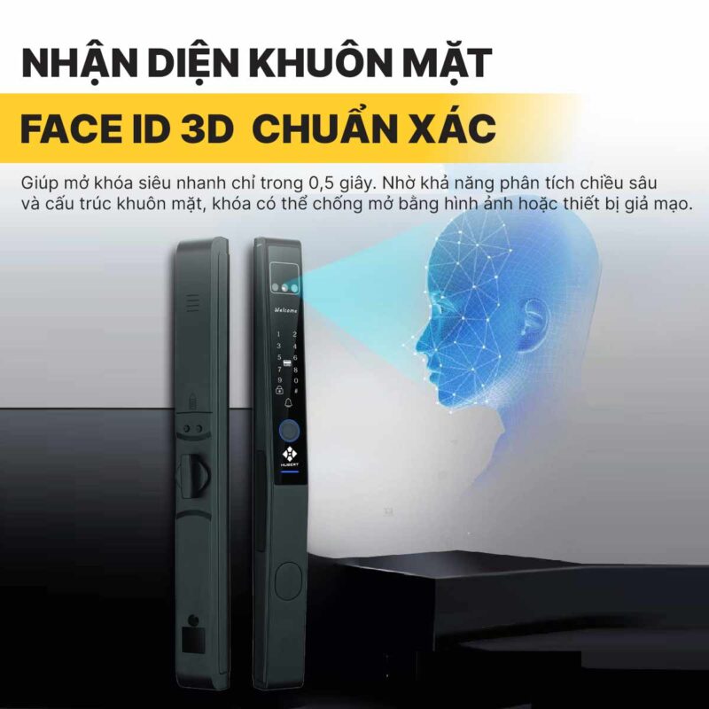 KHÓA VÂN TAY CỬA NHÔM HUBERT HB CN82F BRONZE 4 KHÓA VÂN TAY CỬA NHÔM HUBERT HB CN82F BRONZE