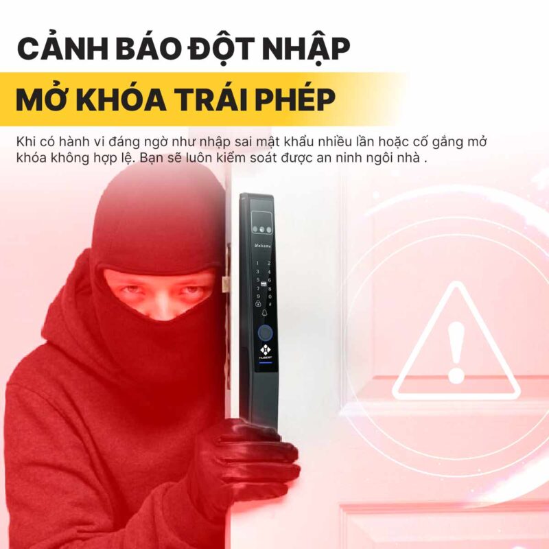 KHÓA VÂN TAY CỬA NHÔM HUBERT HB CN82F SILVER 8 KHÓA VÂN TAY CỬA NHÔM HUBERT HB CN82F SILVER