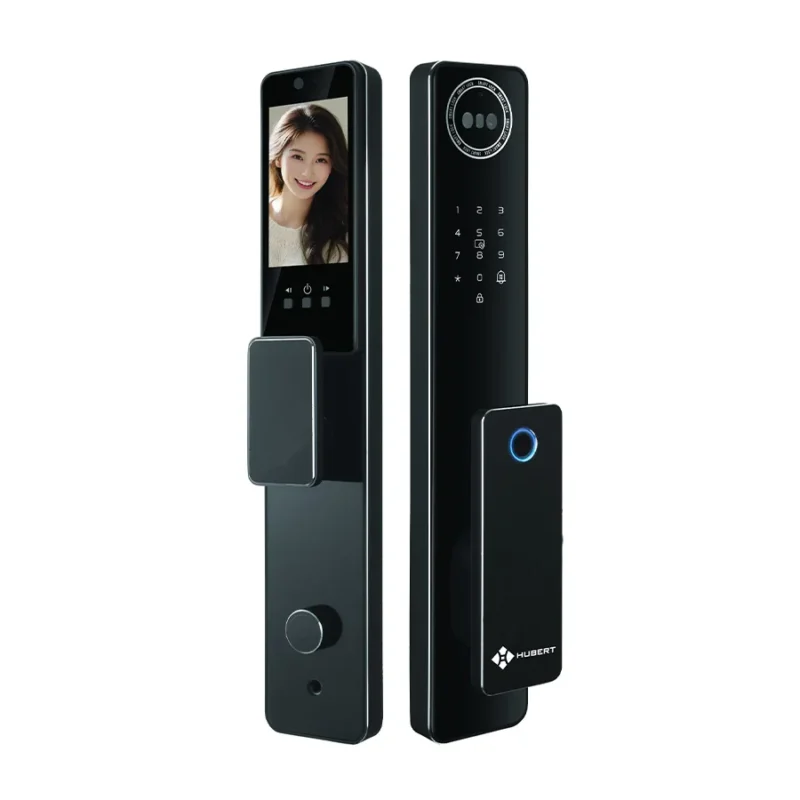 KHÓA VÂN TAY CỬA GỖ HUBERT HB CG89VF TITAN BLACK