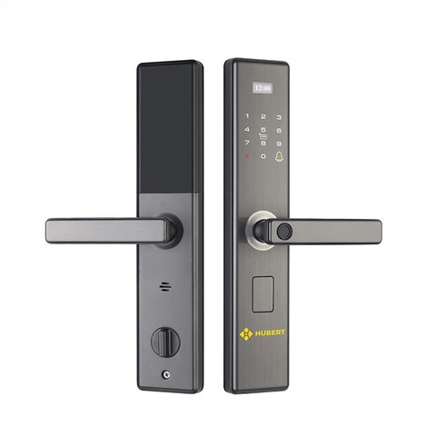 KHÓA VÂN TAY CỬA GỖ HUBERT HB CG62 NANO GRAY