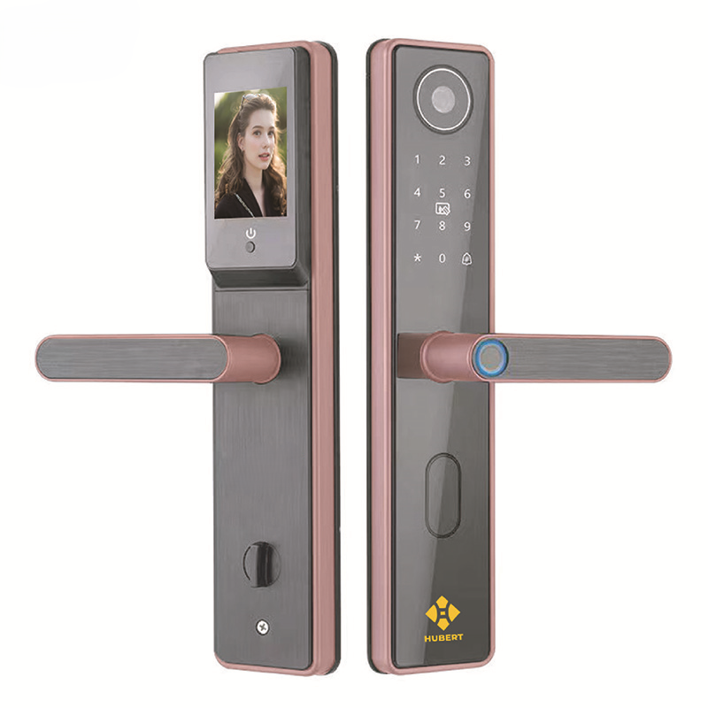 KHÓA VÂN TAY CỬA GỖ HUBERT HB CG66 COPPER