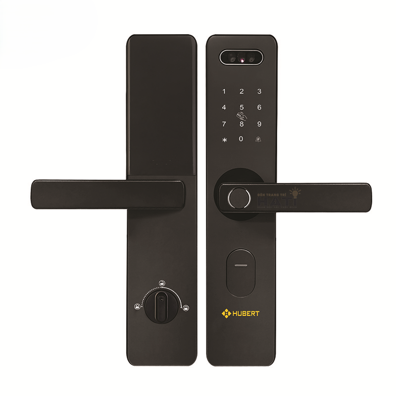 KHÓA VÂN TAY CỬA GỖ HUBERT HB CG75 BLACK