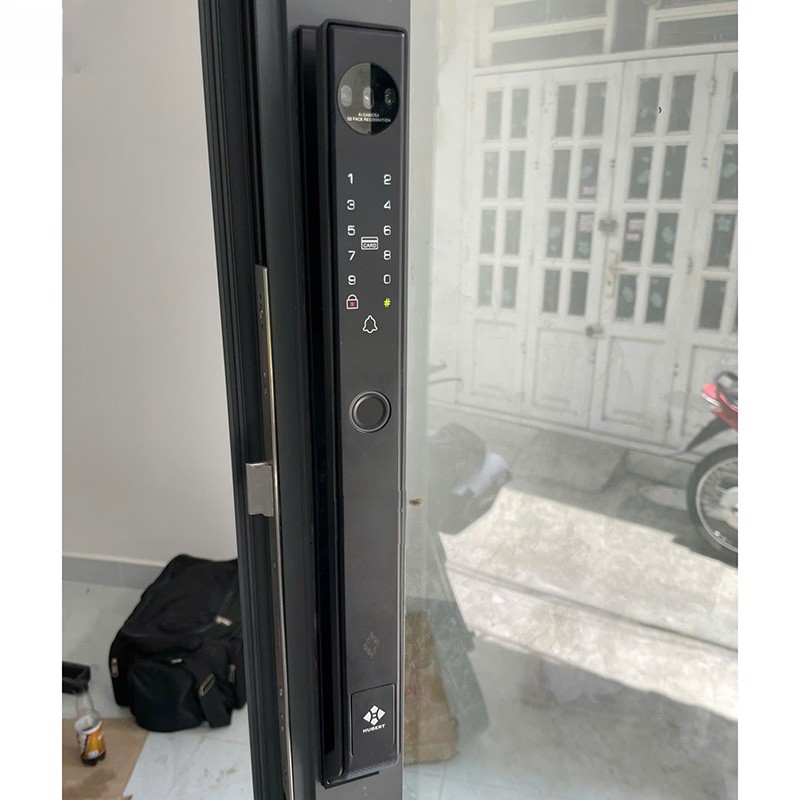 KHÓA VÂN TAY CỬA NHÔM HUBERT HB CN78F BLACK 2 KHÓA VÂN TAY CỬA NHÔM HUBERT HB CN78F BLACK