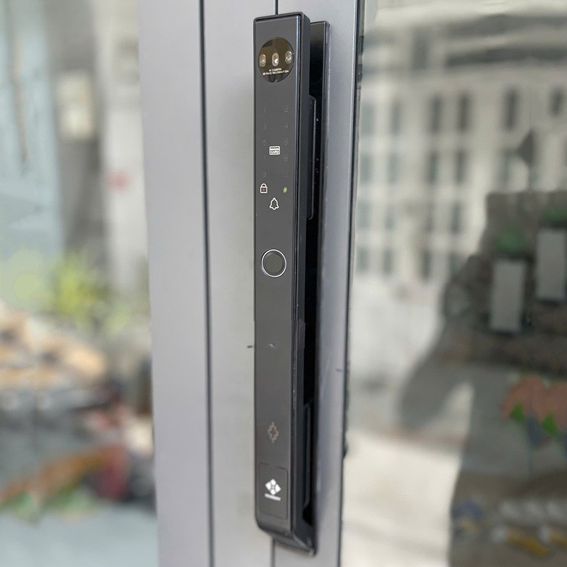 KHÓA VÂN TAY CỬA NHÔM HUBERT HB CN78F BLACK 3 KHÓA VÂN TAY CỬA NHÔM HUBERT HB CN78F BLACK