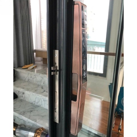 KHÓA VÂN TAY CỬA NHÔM HUBERT HB CN82F BRONZE 43 KHÓA VÂN TAY CỬA NHÔM HUBERT HB CN82F BRONZE