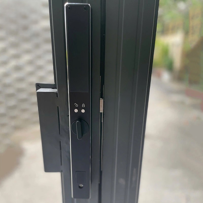 KHÓA VÂN TAY CỬA NHÔM HUBERT HB CN85F BLACK 14 KHÓA VÂN TAY CỬA NHÔM HUBERT HB CN85F BLACK