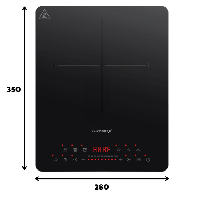 BẾP TỪ ĐƠN GRANDX GX IH168 6 BẾP TỪ ĐƠN GRANDX GX IH168