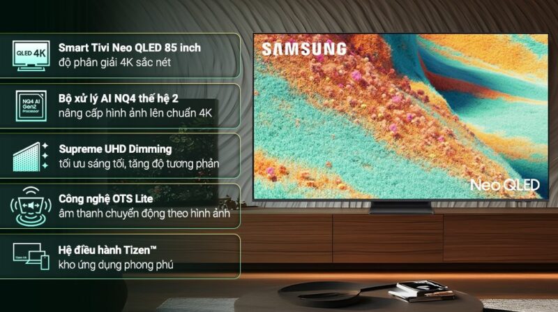 Smart Tivi Samsung Neo QLED 4K 85 Inch QA85QN85F 8 Smart Tivi Samsung Neo QLED 4K 85 Inch QA85QN85F