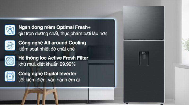 Tủ lạnh Samsung Inverter 382 lít RT38CG6584B1SV 9 Tủ lạnh Samsung Inverter 382 lít RT38CG6584B1SV