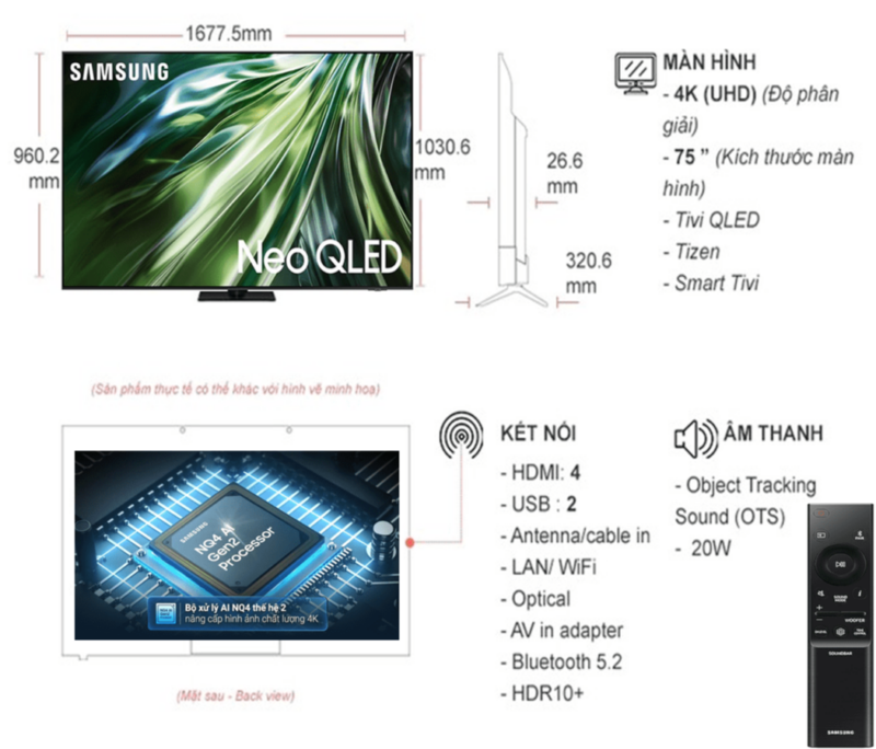 Smart Tivi Samsung Neo QLED 4K 75 Inch QA75QN90F 5 Smart Tivi Samsung Neo QLED 4K 75 Inch QA75QN90F