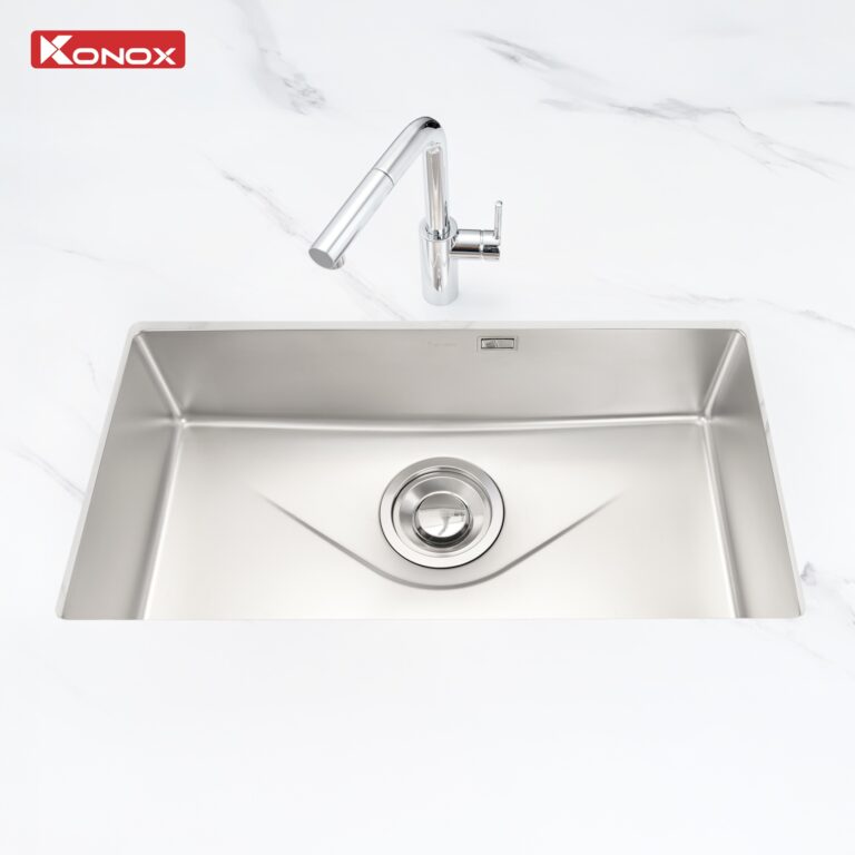 Chậu rửa bát phong cách Nhật bề mặt mịn Tari 870SM 2 Chậu rửa bát phong cách Nhật bề mặt mịn Tari 870SM