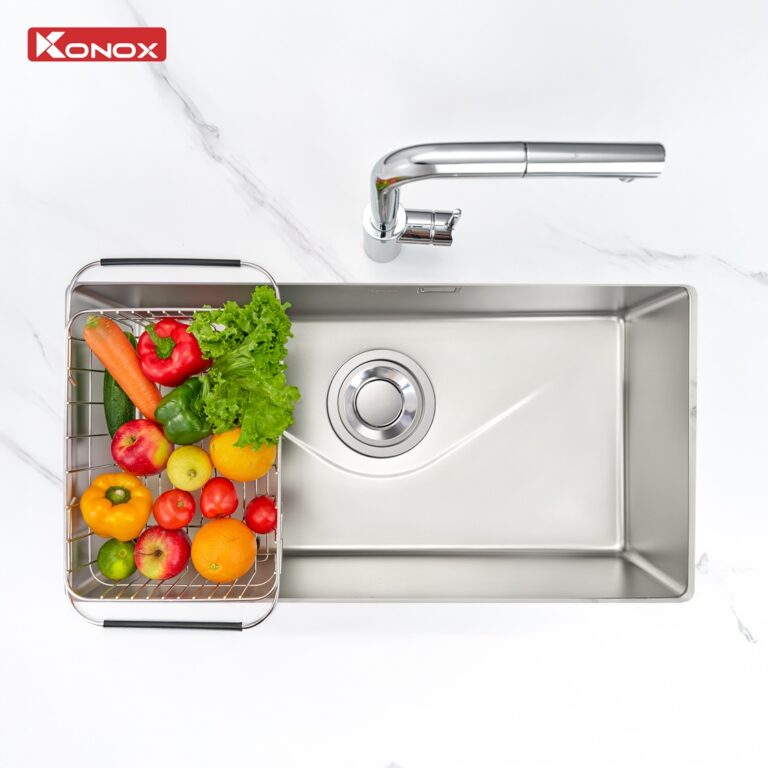 Chậu rửa bát phong cách Nhật bề mặt mịn Tari 870SM 4 Chậu rửa bát phong cách Nhật bề mặt mịn Tari 870SM