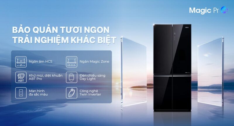 TỦ LẠNH AQUA INVERTER 529 LÍT AQR-M600XA(GB) 5 TỦ LẠNH AQUA INVERTER 529 LÍT AQR-M600XA(GB)