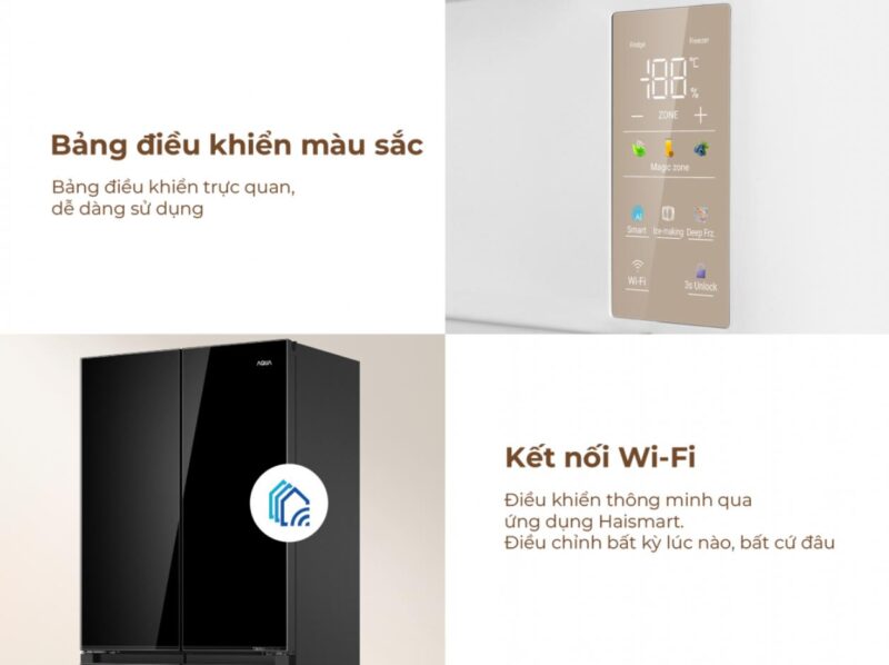 TỦ LẠNH AQUA INVERTER 508 LÍT AQR-MA580XA(GB)U1 52 TỦ LẠNH AQUA INVERTER 508 LÍT AQR-MA580XA(GB)U1