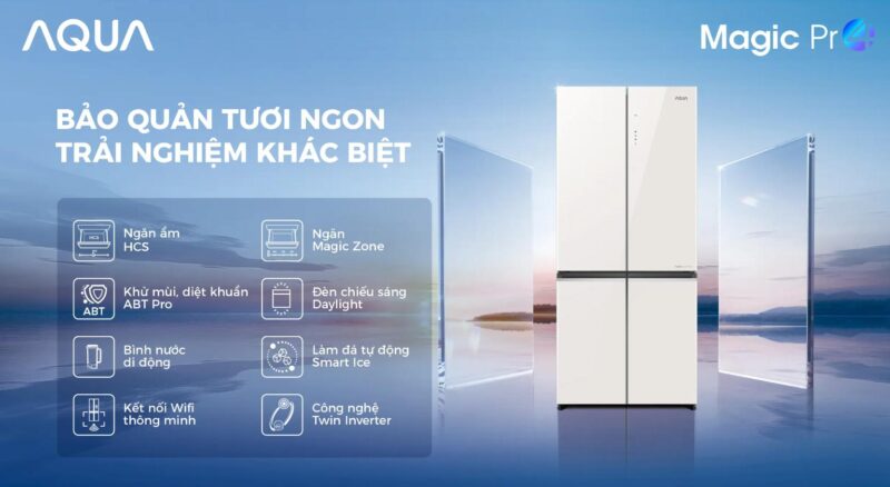 TỦ LẠNH AQUA INVERTER 522 LÍT AQR-MA600XA(KGC)U1 7 TỦ LẠNH AQUA INVERTER 522 LÍT AQR-MA600XA(KGC)U1