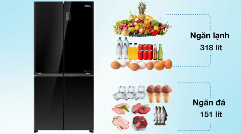 TỦ LẠNH AQUA INVERTER 469 LÍT AQR-M536XA(WGB) 30 TỦ LẠNH AQUA INVERTER 469 LÍT AQR-M536XA(WGB)
