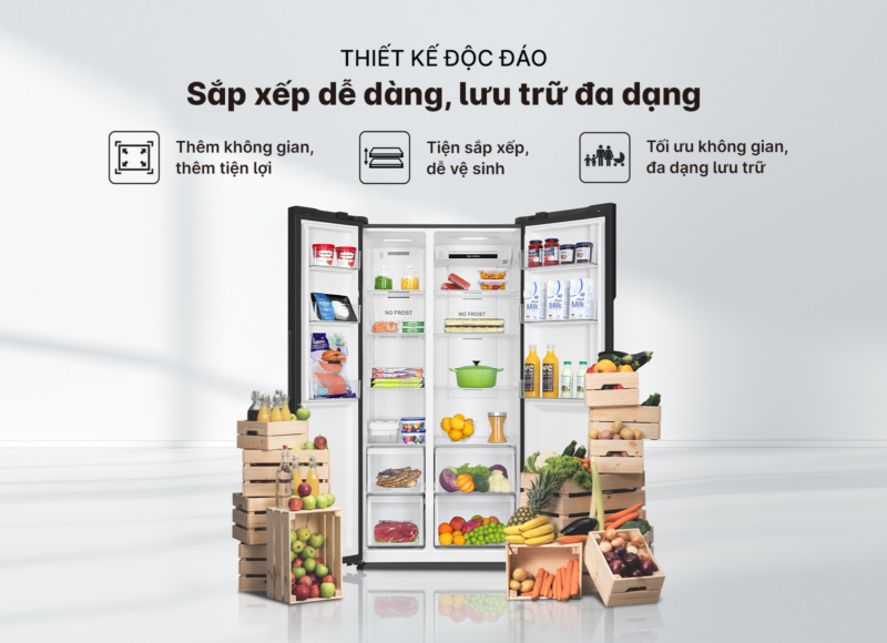 TỦ LẠNH AQUA INVERTER 550 LÍT AQR-S612XA(CBC) 12 TỦ LẠNH AQUA INVERTER 550 LÍT AQR-S612XA(CBC)