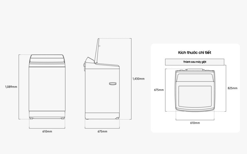 Máy giặt Samsung Inverter AI 15 kg WA80F15S5CSV 1 Máy giặt Samsung Inverter AI 15 kg WA80F15S5CSV