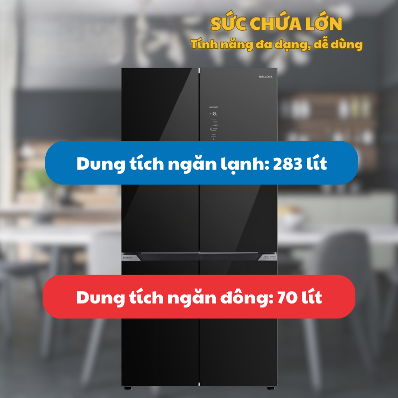 TỦ LẠNH MALLOCA KITCHEN-FIT MF428SBI 3 TỦ LẠNH MALLOCA KITCHEN-FIT MF428SBI