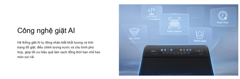 MÁY GIẶT AQUA INVERTER 11 KG AWM11-B316L(B) 19 MÁY GIẶT AQUA INVERTER 11 KG AWM11-B316L(B)