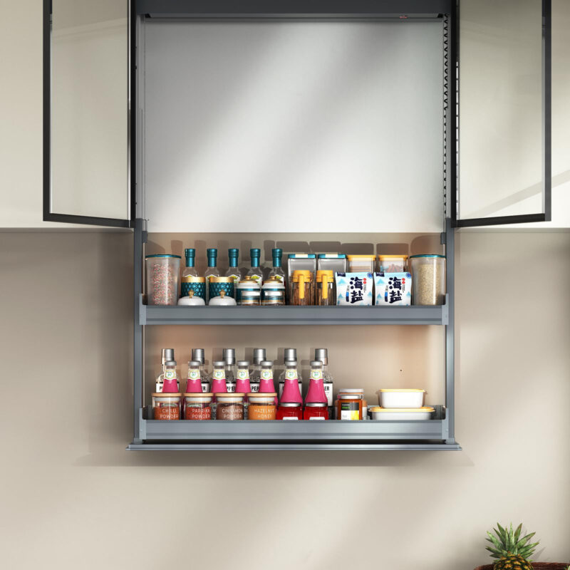 KỆ GIA VỊ NÂNG HẠ ĐIỆN EUROGOLD ESV8980PRO