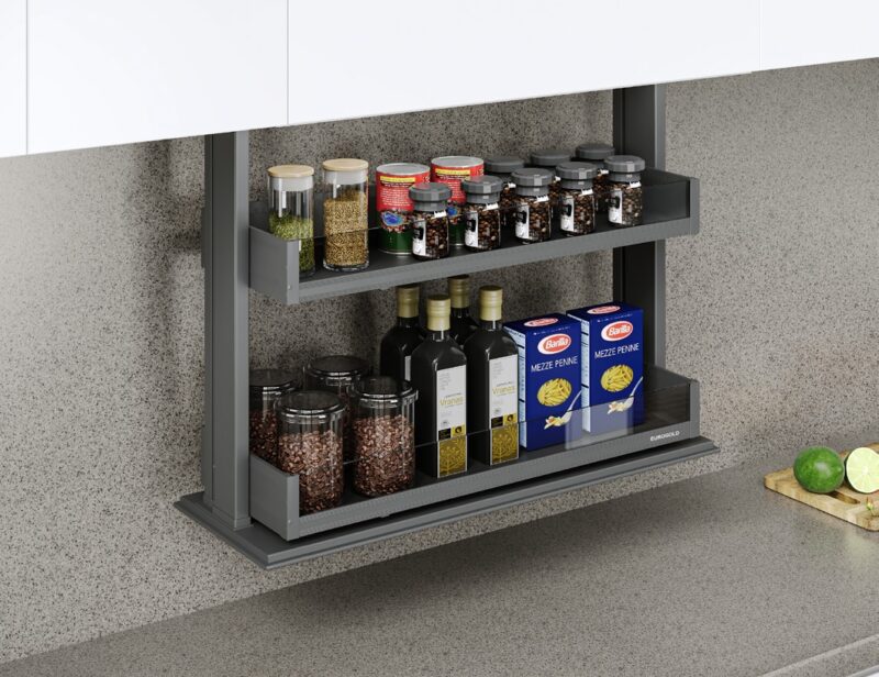 KỆ GIA VỊ NÂNG HẠ ĐIỆN EUROGOLD ESL8890