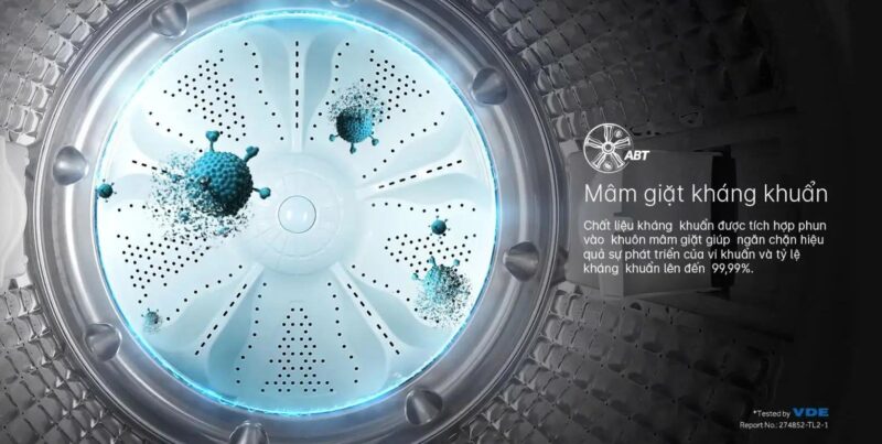 MÁY GIẶT AQUA INVERTER 9 KG AWM9-B316K(B) 18 MÁY GIẶT AQUA INVERTER 9 KG AWM9-B316K(B)