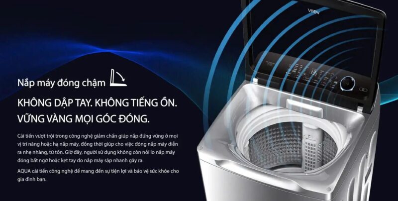 MÁY GIẶT AQUA INVERTER 9 KG AWM9-B316K(B) 20 MÁY GIẶT AQUA INVERTER 9 KG AWM9-B316K(B)