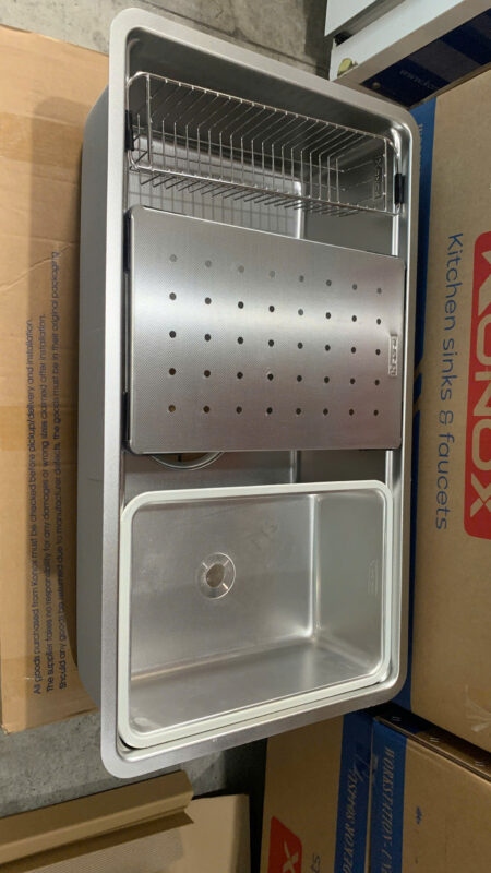 Chậu rửa bát chống xước Konox Dekor 8044SU 22 Chậu rửa bát chống xước Konox Dekor 8044SU