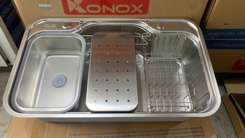 Chậu rửa bát chống xước Workstation Sink Dekor 8048SU 27 Chậu rửa bát chống xước Workstation Sink Dekor 8048SU