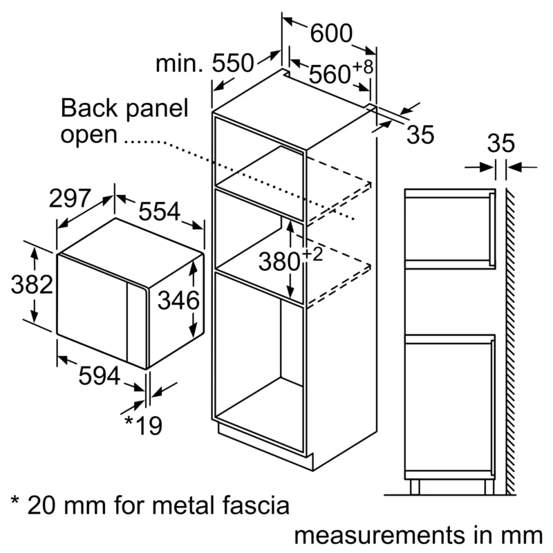 LÒ VI SÓNG ÂM TỦ BOSCH BFL524MB2 SERI4 3 LÒ VI SÓNG ÂM TỦ BOSCH BFL524MB2 SERI4