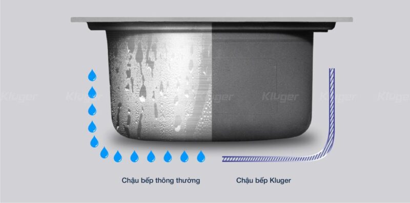 Chậu rửa bát Kluger KH8050ST Plus 4 Chậu rửa bát Kluger KH8050ST Plus