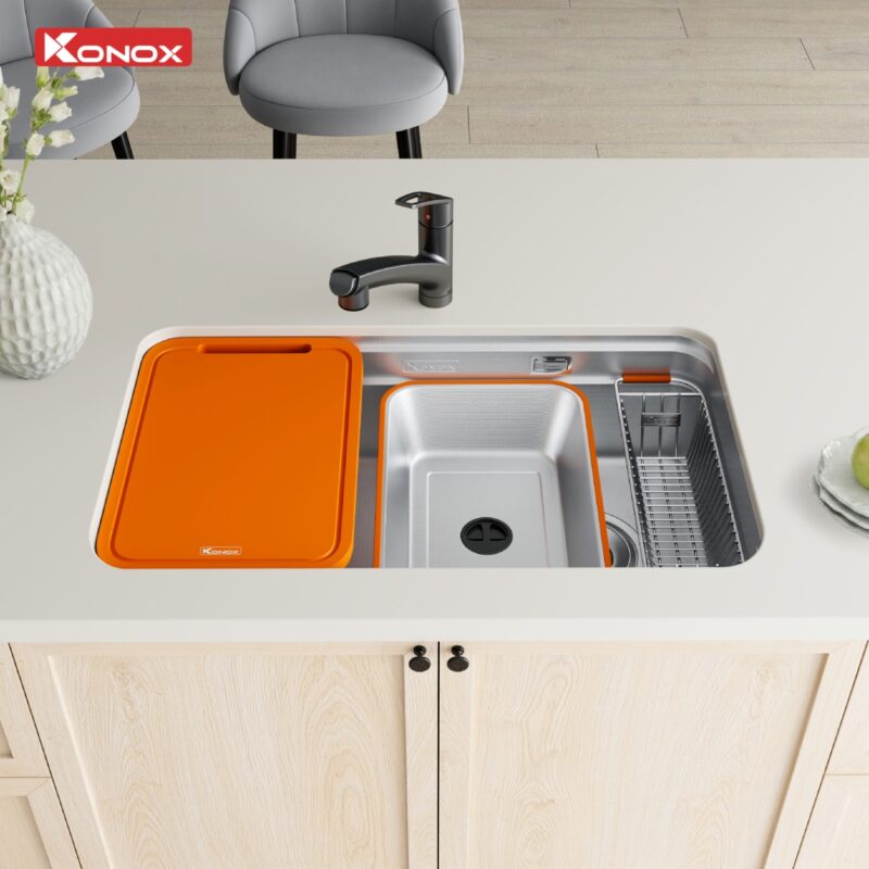 CHẬU RỬA BÁT KONOX TARI SMART 8047 1 CHẬU RỬA BÁT KONOX TARI SMART 8047