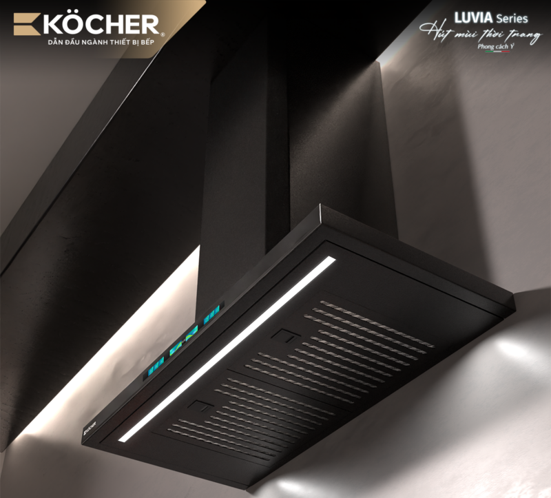 Máy hút mùi Kocher LUVIA-350-BLACK 70 2 Máy hút mùi Kocher LUVIA-350-BLACK 90