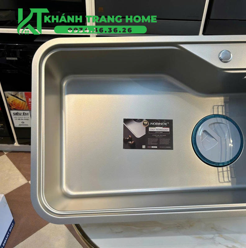 CHẬU RỬA BÁT 1 HỐ NOBINOX NOVA A182 TẶNG KÈM VÒI 52 CHẬU RỬA BÁT 1 HỐ NOBINOX NOVA A182 TẶNG KÈM VÒI