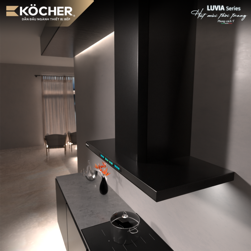 Máy hút mùi Kocher LUVIA-350-BLACK 70 3 Máy hút mùi Kocher LUVIA-350-BLACK 90