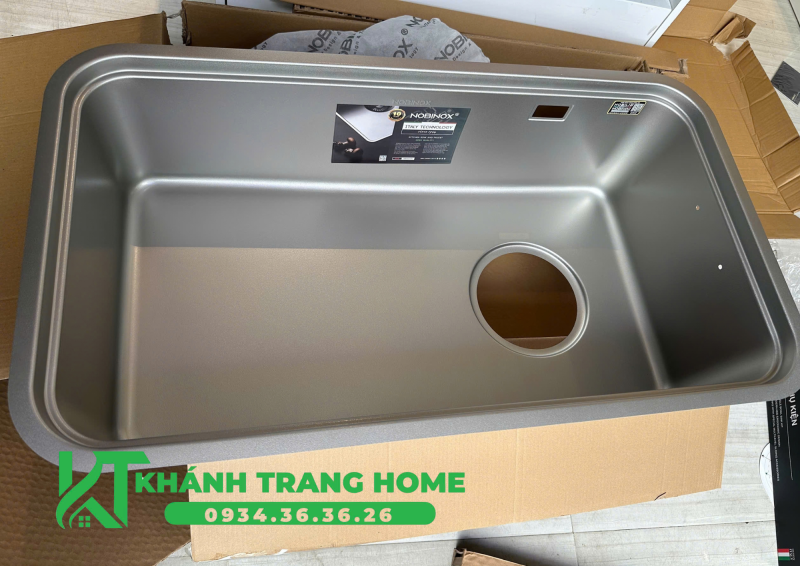 CHẬU RỬA BÁT 1 HỐ NOBINOX NOVA A283D TẶNG KÈM VÒI 46 CHẬU RỬA BÁT 1 HỐ NOBINOX NOVA A283D TẶNG KÈM VÒI