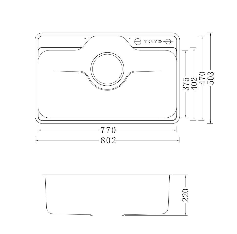 Chậu rửa bát NoBiNox LIKEN NL725D Tặng kèm vòi 2 Chậu rửa bát NoBiNox LIKEN NL725D Tặng kèm vòi
