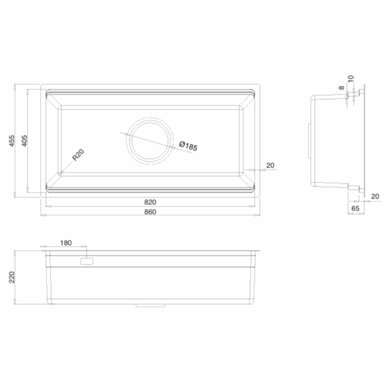 Chậu rửa bát KLUGER KG8644FS Plus 1 Chậu rửa bát KLUGER KG8644FS Plus