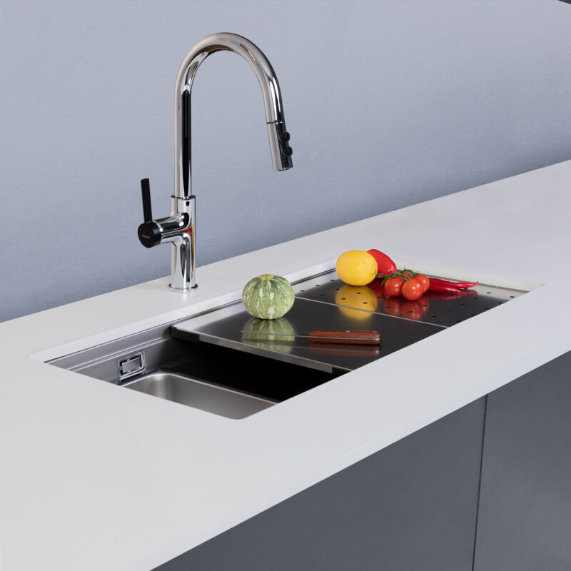 Chậu rửa bát KLUGER KG8644FS Plus 6 Chậu rửa bát KLUGER KG8644FS Plus