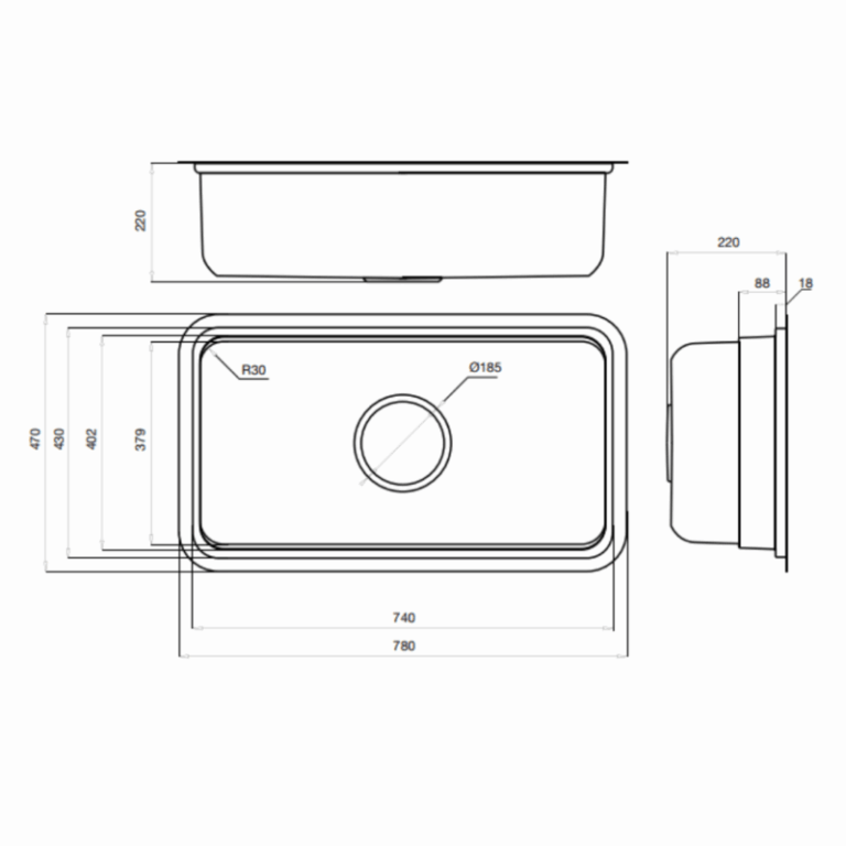 Chậu rửa bát Kluger KO7847FS Plus 1 Chậu rửa bát Kluger KO7847FS Plus