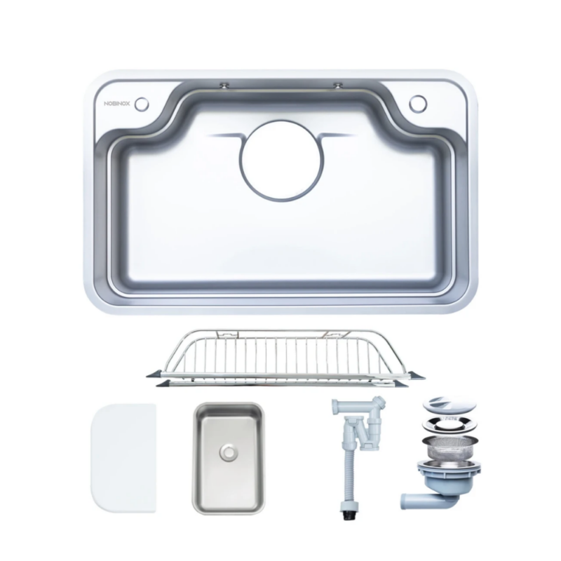 Chậu rửa chén Nobinox ARVO B180 3 Chậu rửa chén Nobinox ARVO B180 Không vòi