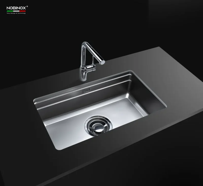 CHẬU RỬA BÁT NOBINOX LIRA NJ566D TẶNG KÈM VÒI 7 CHẬU RỬA BÁT NOBINOX LIRA NJ566D TẶNG KÈM VÒI