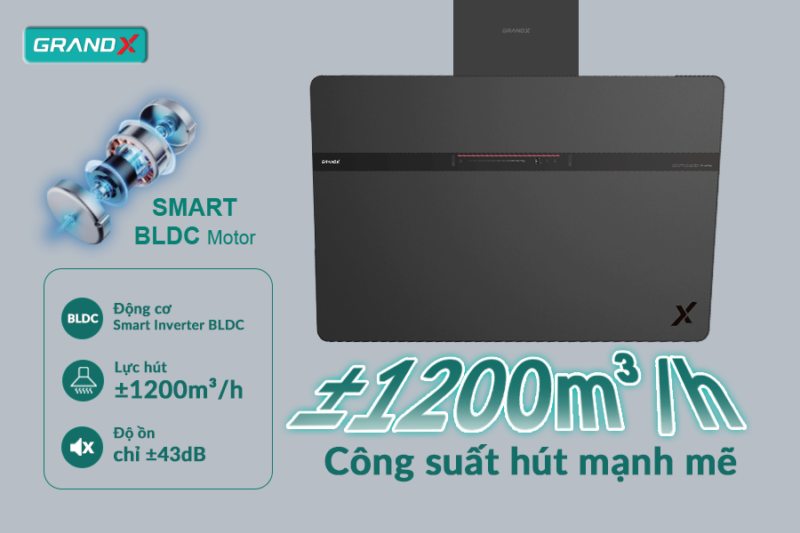 HÚT MÙI ÁP TƯỜNG GRANDX GX H90S86G 26 HÚT MÙI ÁP TƯỜNG GRANDX GX H90S86G