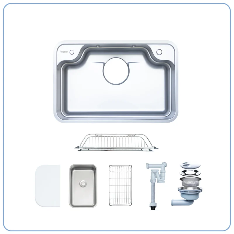 CHẬU RỬA BÁT 1 HỐ NOBINOX ARVO B370 2 CHẬU RỬA BÁT 1 HỐ NOBINOX ARVO B370