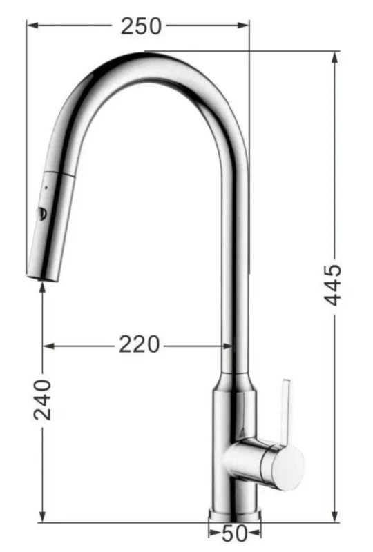 VÒI RỬA BÁT DÂY RÚT NOBINOX IVY NX202 15 VÒI RỬA BÁT DÂY RÚT NOBINOX IVY NX202